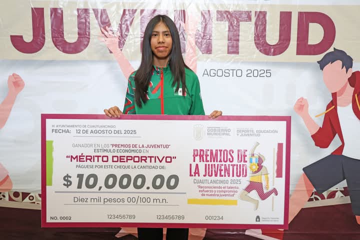 Comunicado oficial Entrega Gobierno de Cuautlancingo “Premio Municipal de la Juventud”
