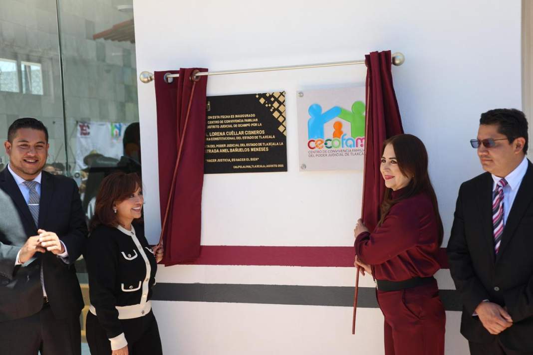 Foto: Cortesía Lorena Cuéllar fortalece justicia y familias en Calpulalpan con nuevas obras