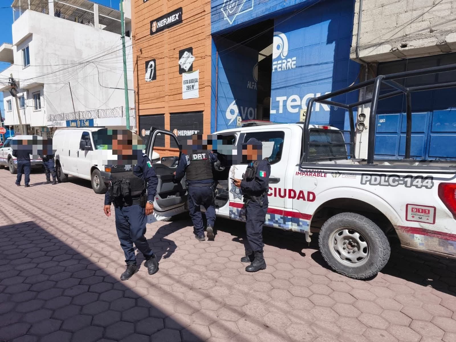 Realizan operativo en SPM por persecución de sujetos presuntamente involucrados en r0bo de tractocamión