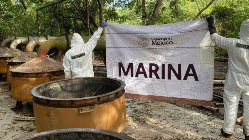Foto: Cortesía Desmantelan narcolaboratorio en Nayarit con 13 toneladas de droga