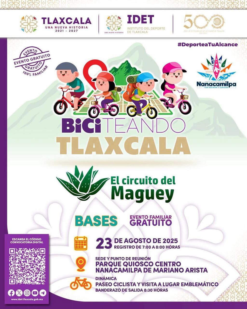 Foto: Cortesía Únete a “Biciteando por Tlaxcala”: Circuito del Maguey en Nanacamilpa
