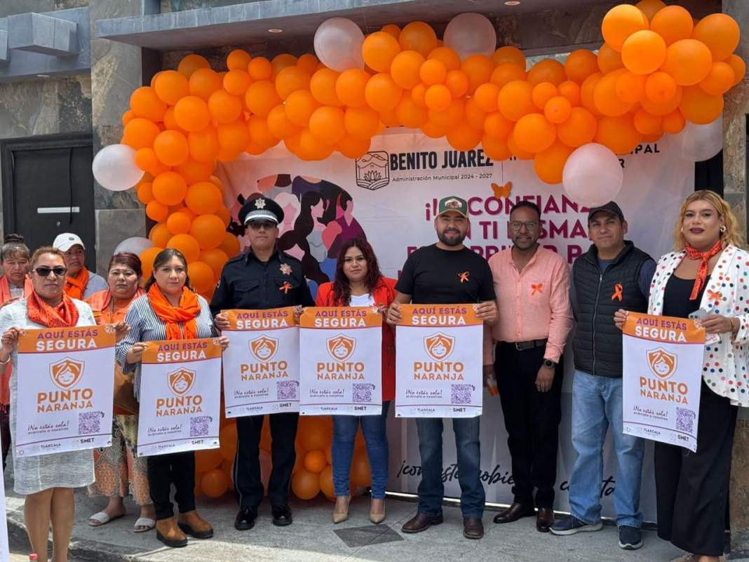 Foto: Cortesía Tlaxcala fortalece protección a mujeres con 185 Puntos Naranja en la entidad