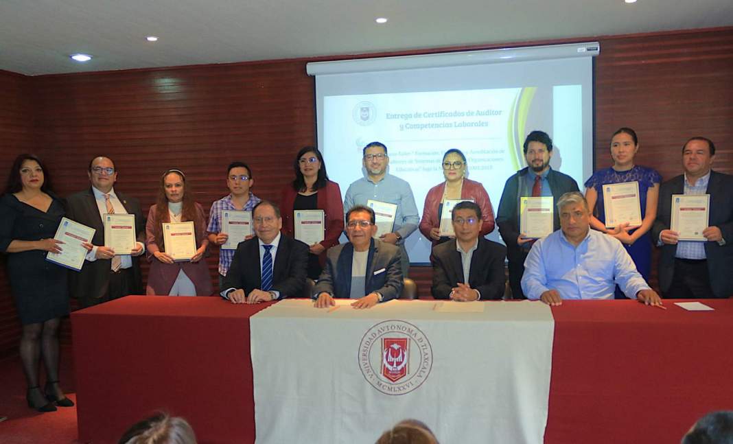 Foto: Cortesía UATx certifica a 71 auditores en gestión y calidad educativa ISO 21001:2018