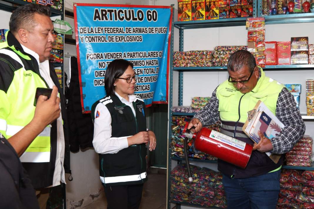 Supervisan talleres pirotécnicos en Sanctórum para reforzar seguridad