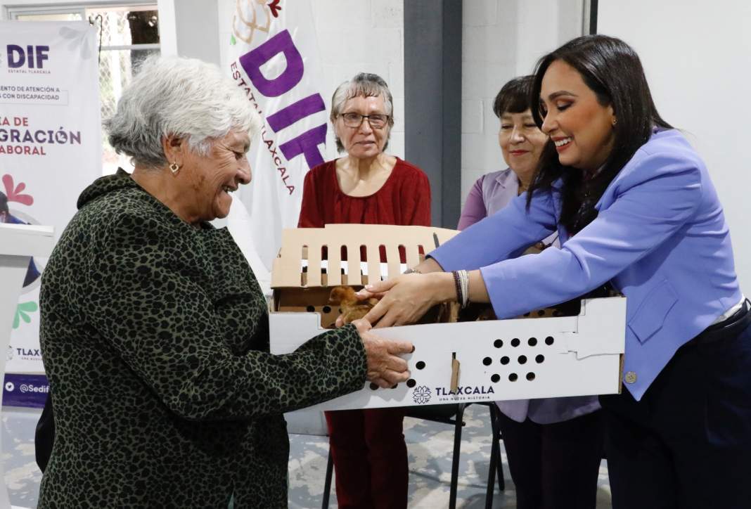 Sedif y SIA entregan apoyos productivos a adultos mayores y personas con discapacidad en Tlaxcala