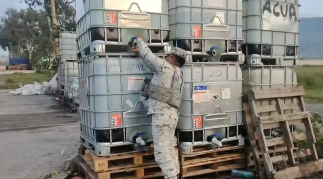 Foto: Cortesía Sheinbaum desmiente huachicol: Guardia Nacional solo bebía agua