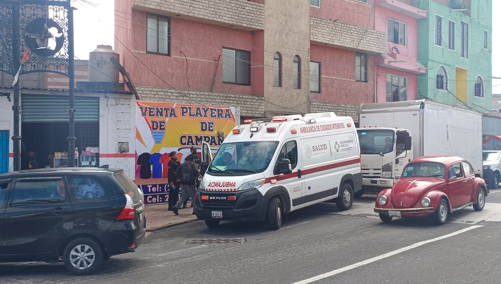 Foto: Cortesía A mano armada asaltan con violencia un negocio en Mazatecochco; un hombre resulta herido