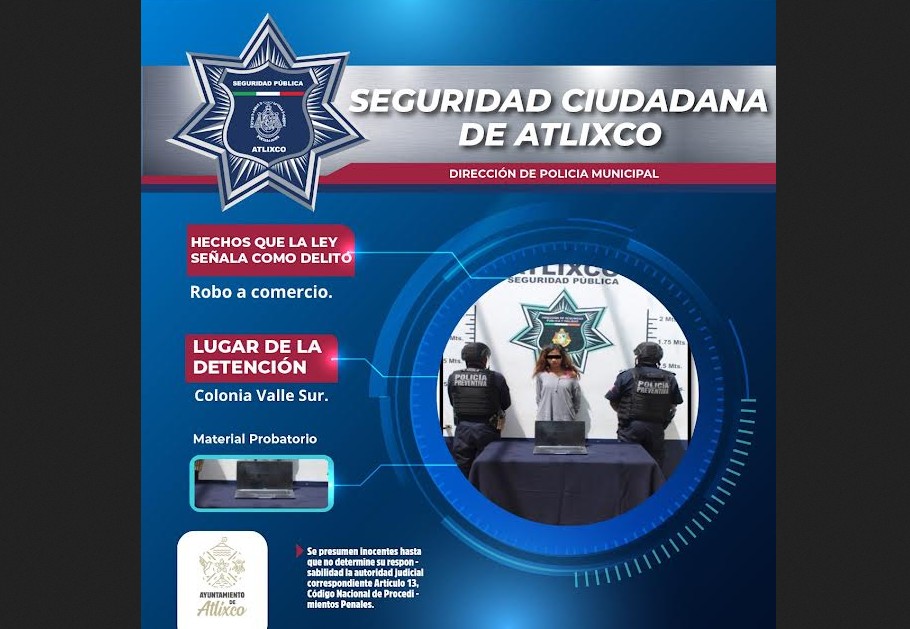 Foto: Cortesía Detención rápida tras robo en Valle Sur