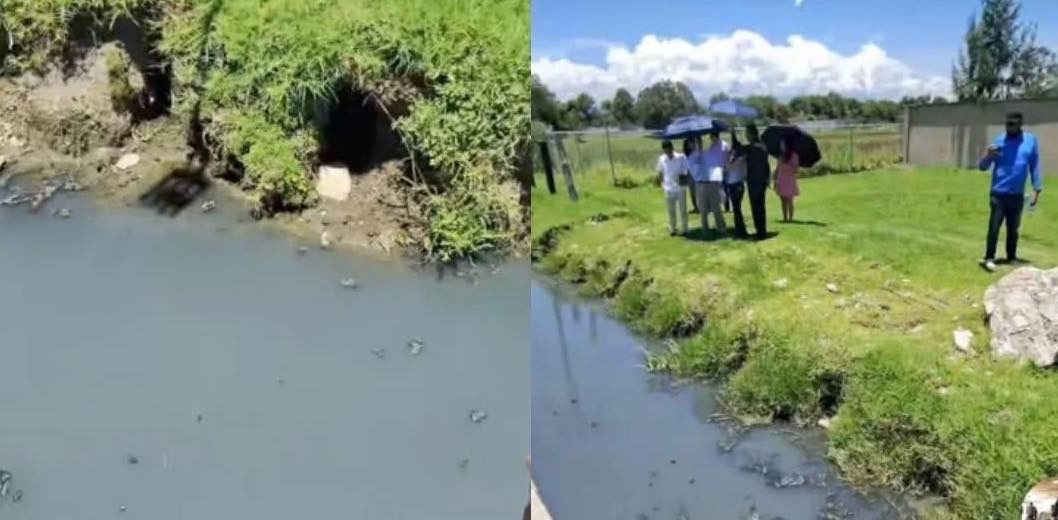 Foto: Cortesía Denuncian que Val’Quirico contamina campos agrícolas en Tetlatlahuca