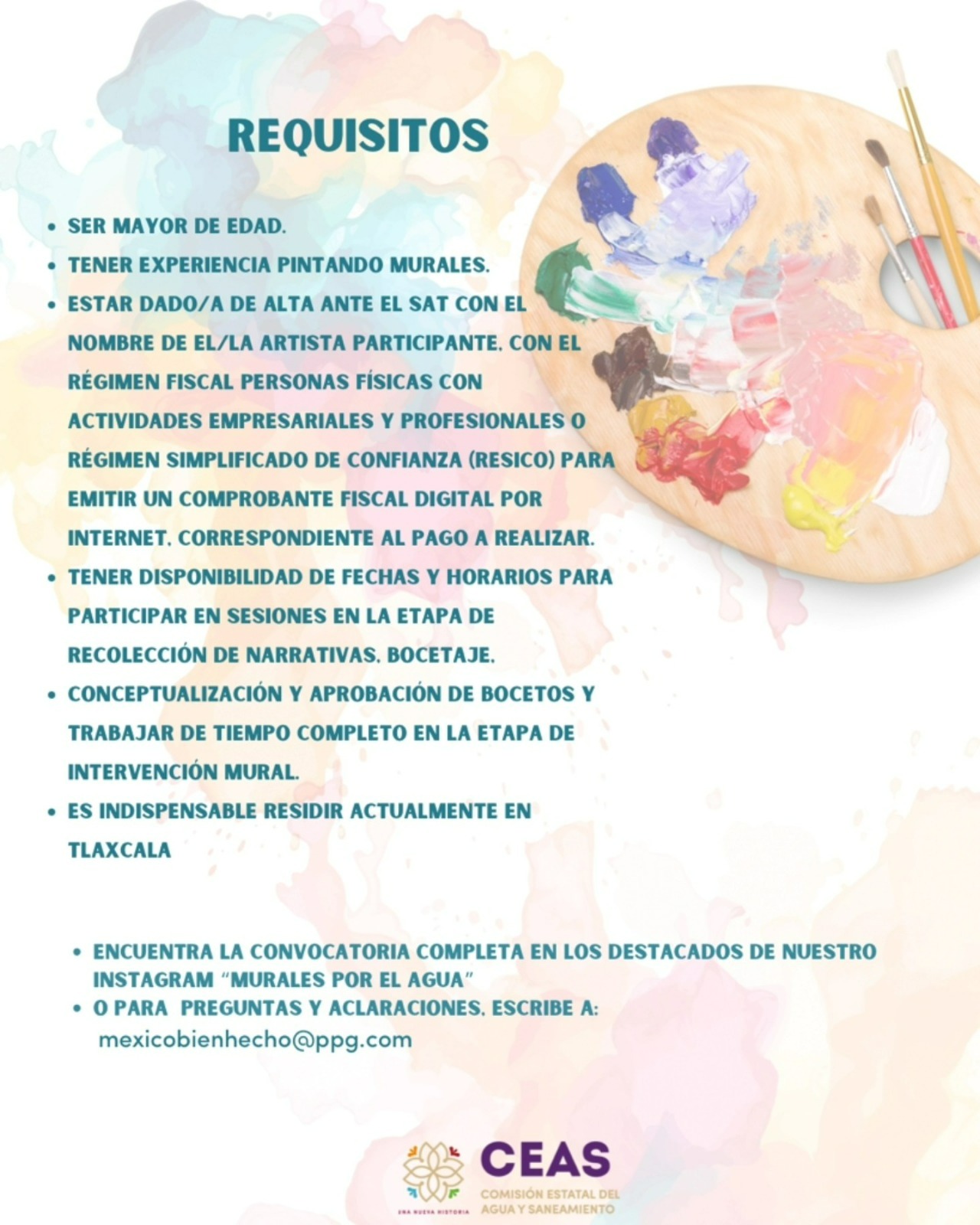 Foto: Cortesía Convocan a artistas de Tlaxcala para crear murales que promuevan el agua