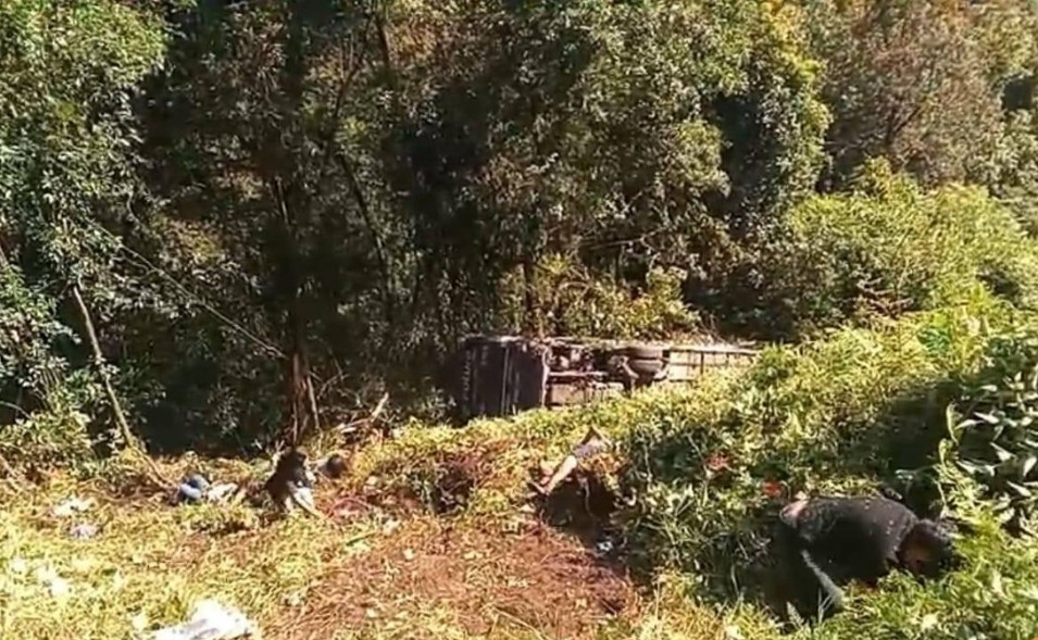 Foto: Cortesía Accidente de autobús en Huauchinango