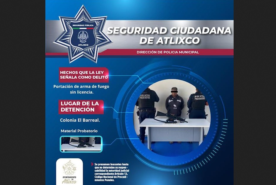 Foto: Cortesía Detención tras reporte ciudadano