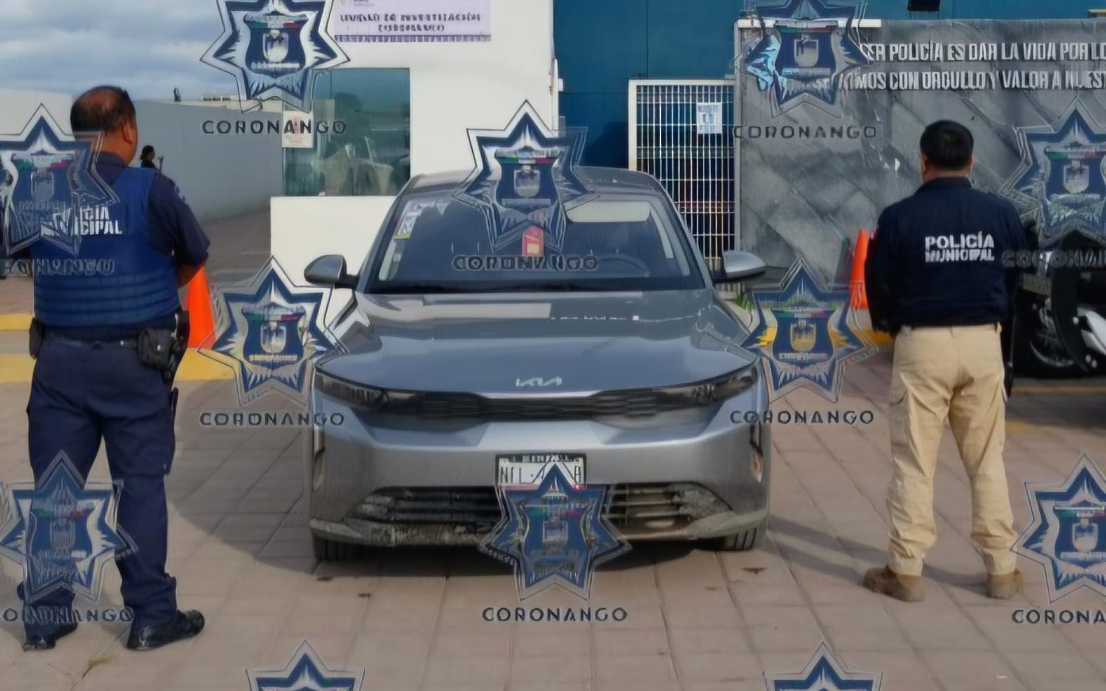 Por: Cortesía Lula Pineda Detienen en Coronango a hombre por conducir vehículo con reporte de robo