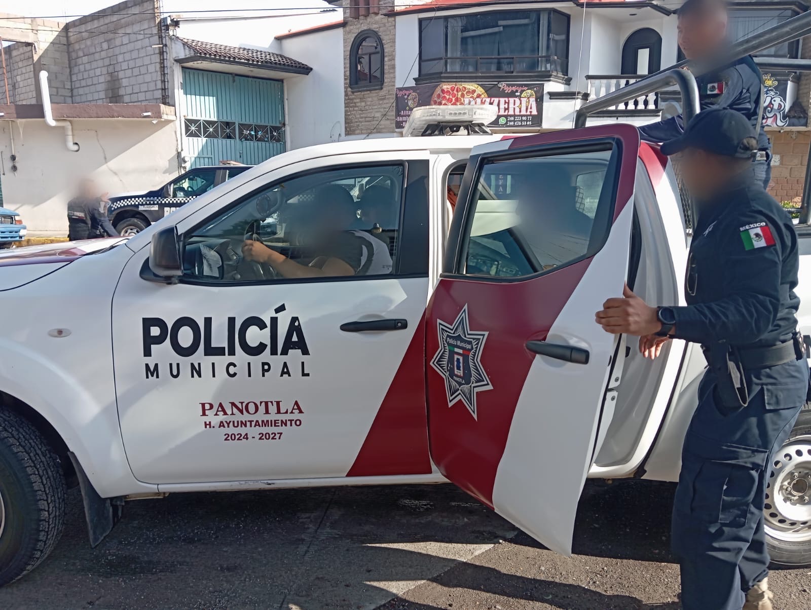 Foto: Cortesía Guardia de seguridad detenido en Panotla al intentar robar caja fuerte en Bonafont