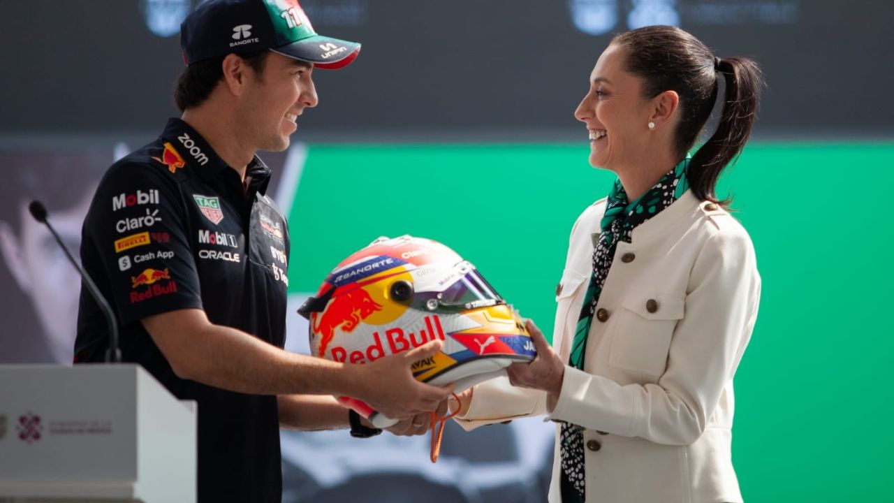 Foto: Cortesía Claudia Sheinbaum celebra el regreso de ‘Checo’ Pérez a la F1 con Cadillac