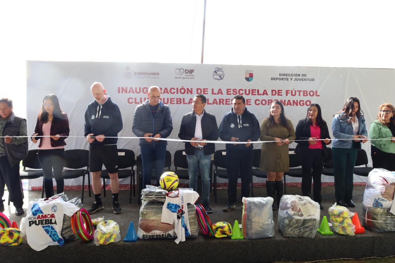 Con Escuela de Futbol, jóvenes de Coronango forjarán un camino de disciplina: Armando Aguirre