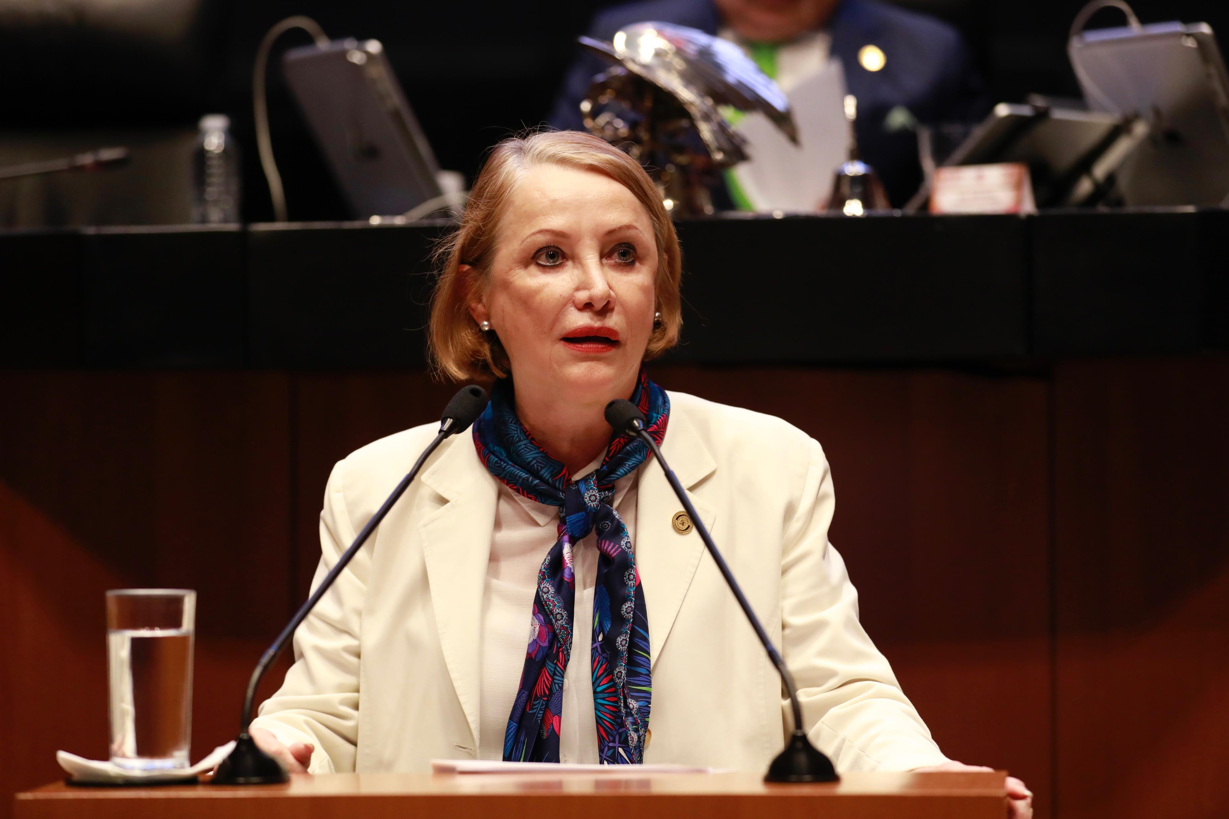 Foto: Cortesía Laura Itzel Castillo asume presidencia del Senado con apoyo unánime de Morena