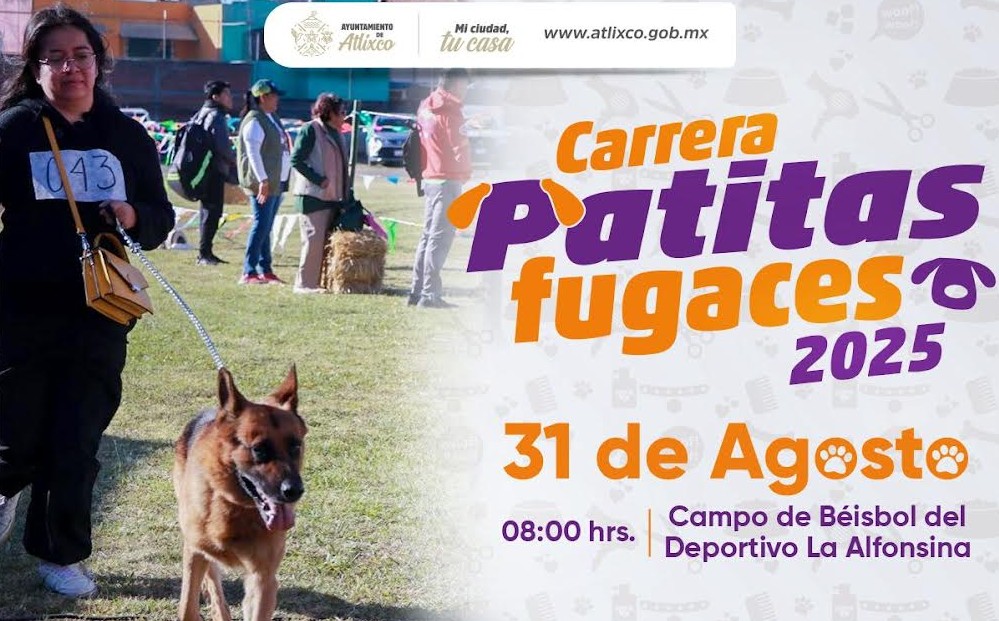 Foto: Cortesía Carrera “Patitas Fugaces” en Atlixco