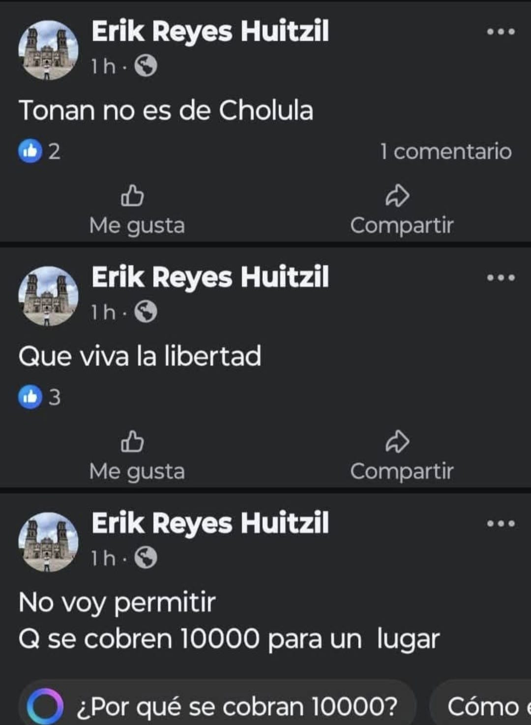 Por: Cortesía Lula Pineda Titular de Cultura de San Pedro Cholula desmiente renuncia tras hackeo de cuenta personal