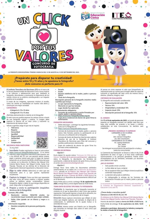 Foto: Cortesía ¡Dispara tu creatividad! ITE invita a jóvenes de Tlaxcala a concurso de fotografía