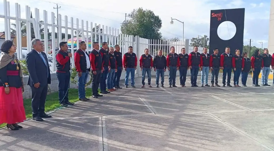Foto: Cortesía Secciones 31 y 55 del SNTE bloquean rezonificación educativa en Tlaxcala