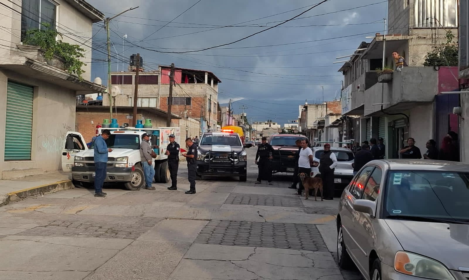 Foto: Cortesía Alarmas vecinales frustran asalto a repartidor de gas en Chiautempan