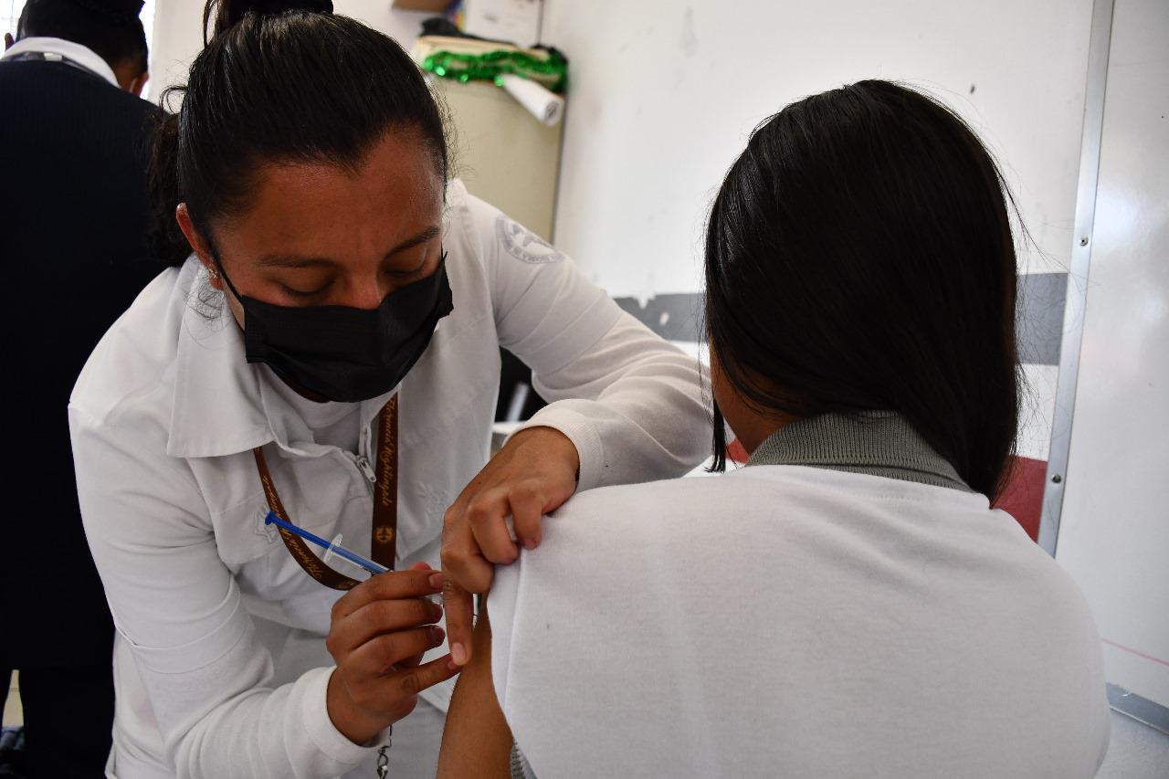Foto: Cortesía Tlaxcala refuerza vacunación infantil para prevenir el sarampión
