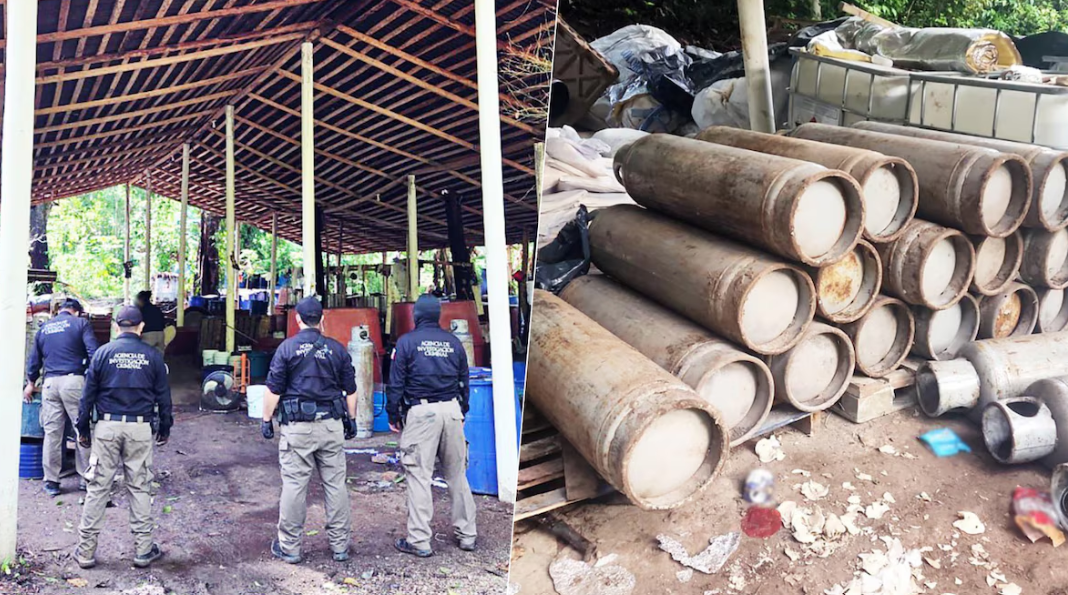Foto: Cortesía Incautan casi 900 kilos de metanfetamina en Chiapas sin detenidos en operativo