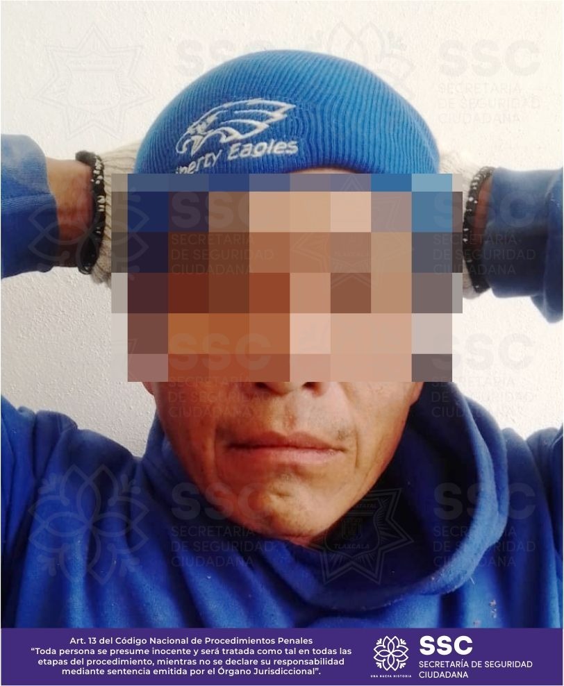 Foto: Cortesía SSC Tlaxcala detiene a dos presuntos asaltantes tras robo en banco Santander