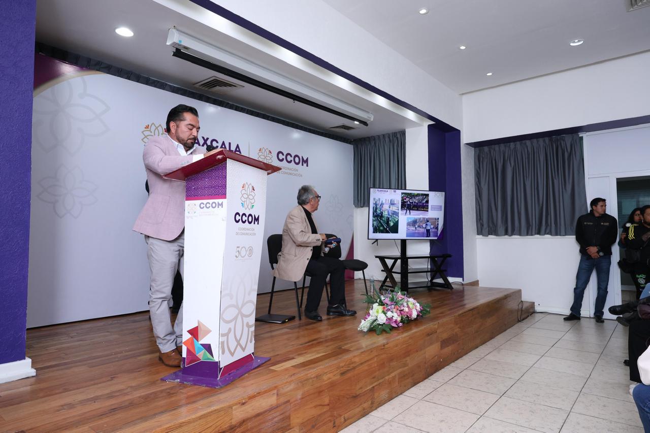 Foto: Cortesía Rehabilitan Zócalo de Tlaxcala con inversión de 10.4 mdp por sus 500 años