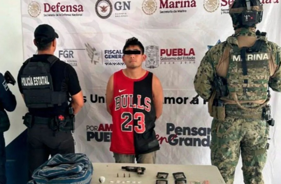 Foto: Cortesía Capturan en Izúcar de Matamoros a “El Borrego” en operativo interinstitucional