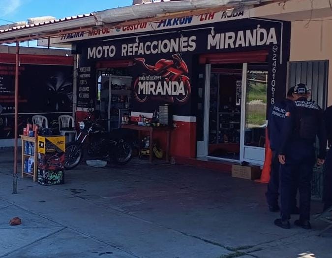Foto: Cortesía Sicarios abren fuego en una refaccionaria de motocicletas en Tepeyanco