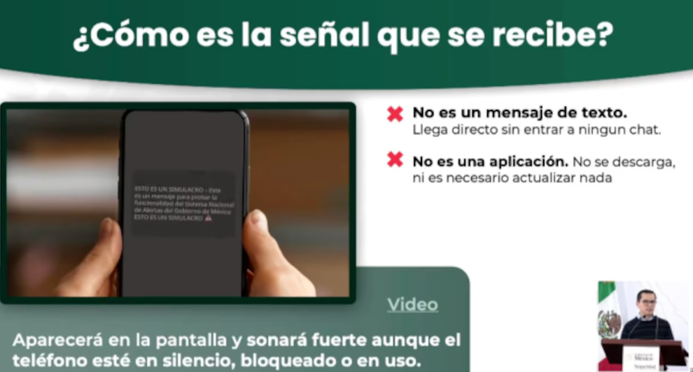Foto: Cortesía México enviará alerta nacional por celular en el Segundo Simulacro 2025