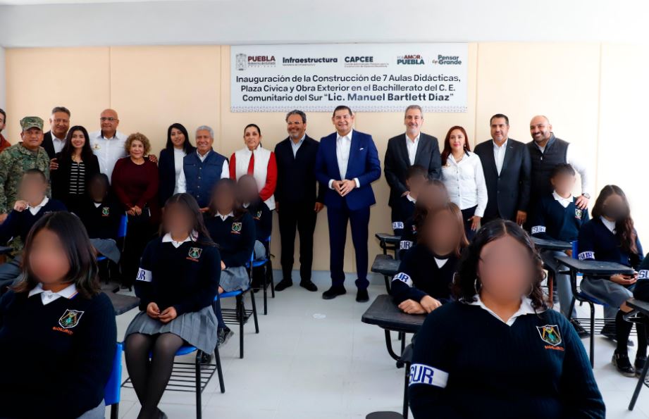 Foto: Cortesía Armenta inaugura aulas y obras deportivas: Más de 36 MDP en educación