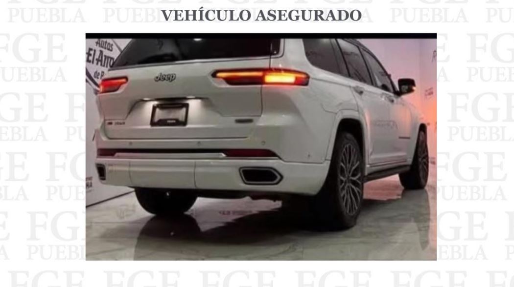Foto: Cortesía Fiscalía de Puebla recupera camioneta robada y avanza en investigación
