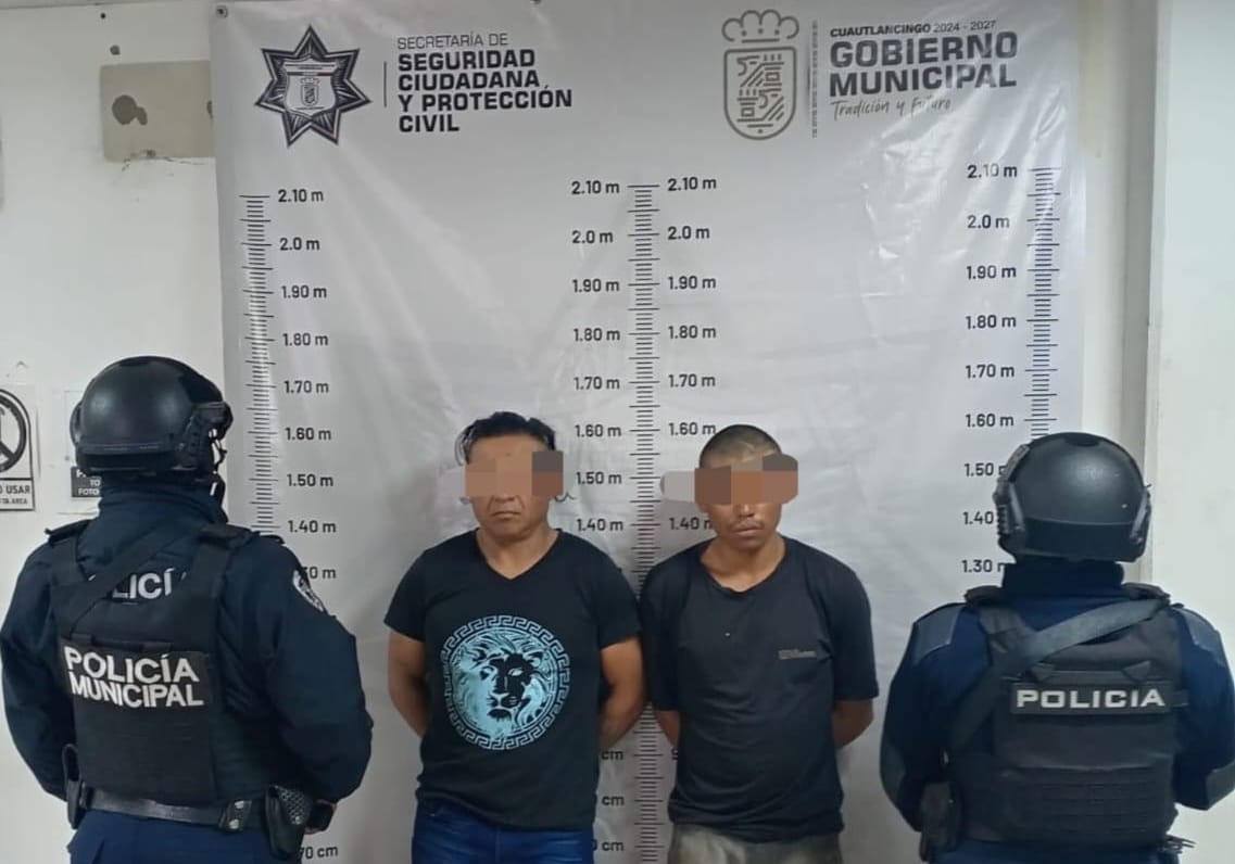 Comunicado oficial SSCYPC de Cuautlancingo detiene a dos hombres por supuesto robo de vehículo