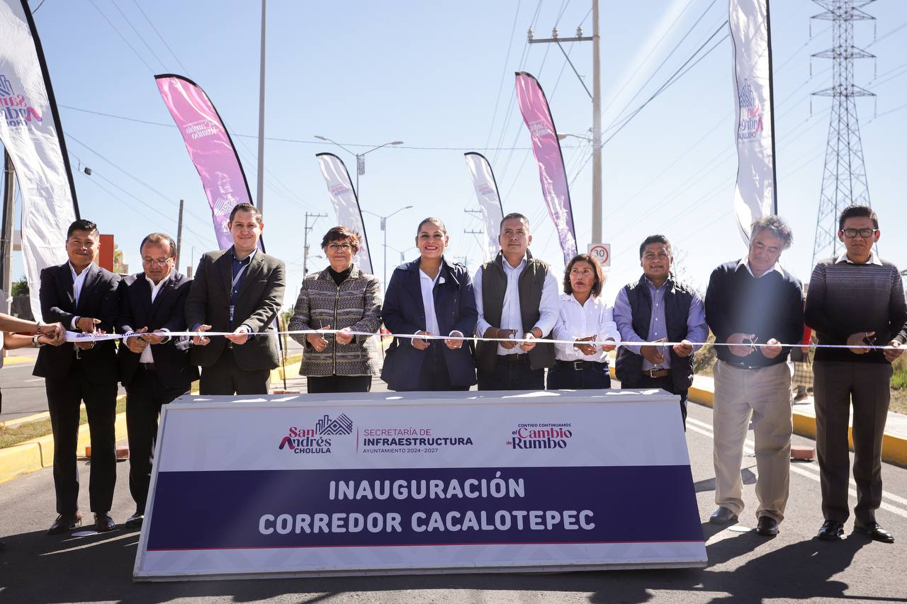 Comunicado oficial Impulsa Lupita Cuautle la movilidad con la inauguración de la Radial Cacalotepec