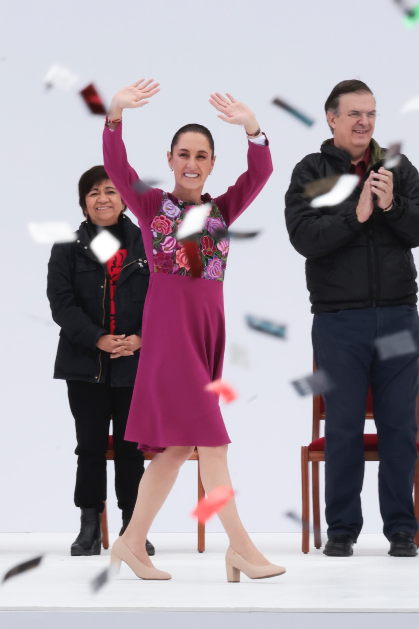 Foto: Cortesía La gobernadora de Tlaxcala acompaña a Claudia Sheinbaum en sus 100 días