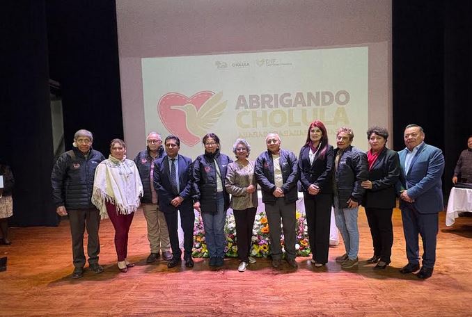 Foto: Cortesía “Abrigando Cholula”: Protección invernal para adultos mayores en Puebla