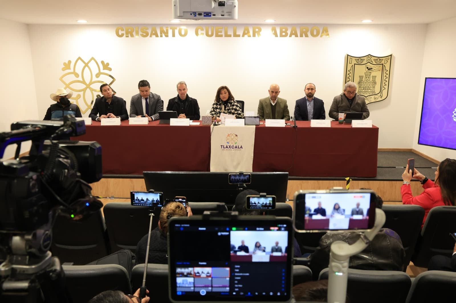 Foto: Cortesía Claudia Sheinbaum y Lorena Cuéllar anuncian inversión histórica en Tlaxcala