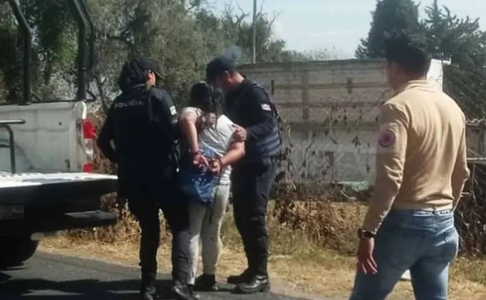 Foto: Cortesía Mujer detenida en Huejotzingo por intentar apuñalar a un perro
