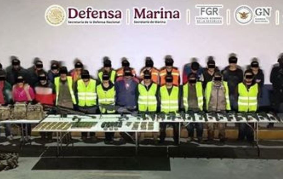Foto: Cortesía Nuevo León: Detienen a 27 Personas con Armas y Equipo Táctico, Incluidos 7 Menores