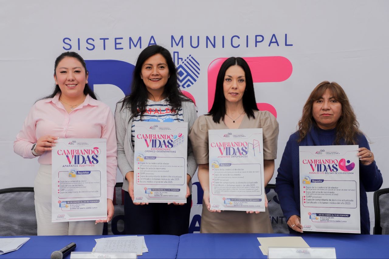 Por: Cortesía Lula Pineda El Sistema Municipal DIF de San Andrés Cholula lanza nuevos programas de apoyo social