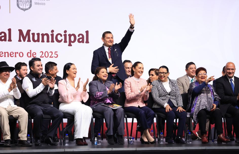 Foto: Cortesía Claudia Sheinbaum encabeza Encuentro Nacional Municipal 2025 con respaldo de Puebla