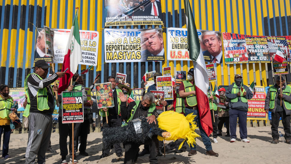 Foto: Cortesía Migrantes en Tijuana rechazan políticas antimigrantes de Donald Trump