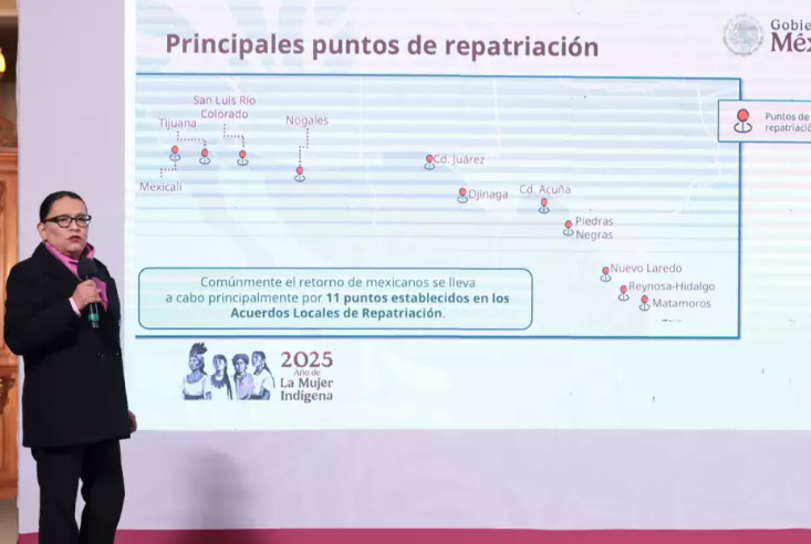 México instala nueve centros de atención para migrantes repatriados en la frontera norte