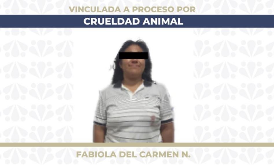 Foto: Cortesía Fabiola del Carmen N. vinculada a proceso por crueldad animal en Puebla