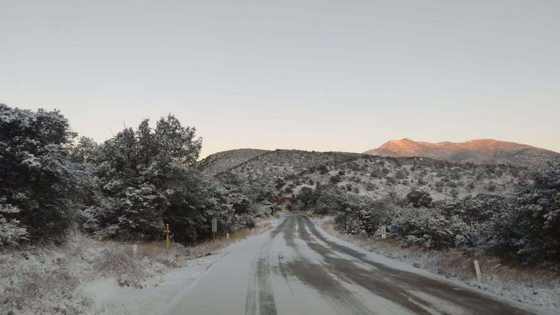 Foto: Cortesía Guanajuato se cubre de blanco tras inesperada nevada