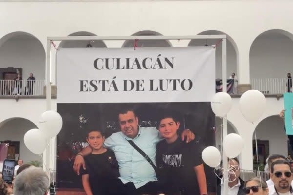 Foto: Cortesía Marcha en Culiacán exige justicia por Alexander, Gael y Antonio Sarmiento