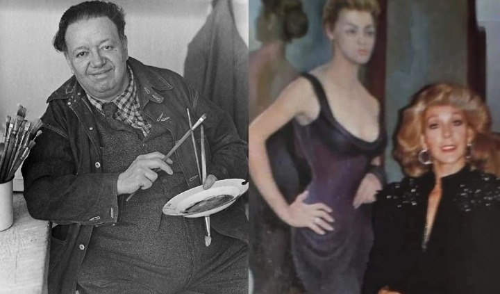 Foto: Cortesía Retiran cuadro de Silvia Pinal pintado por Diego Rivera tras 50 años